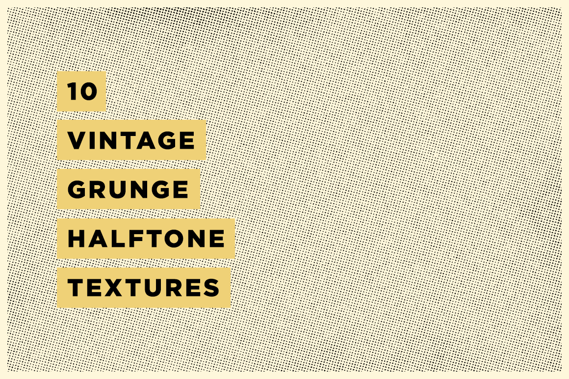 Vintage Grunge Halftone Textures