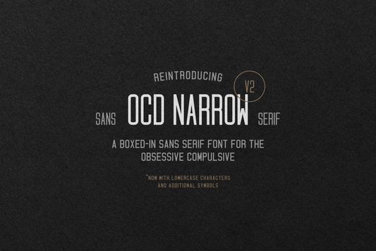 OCD Narrow Font